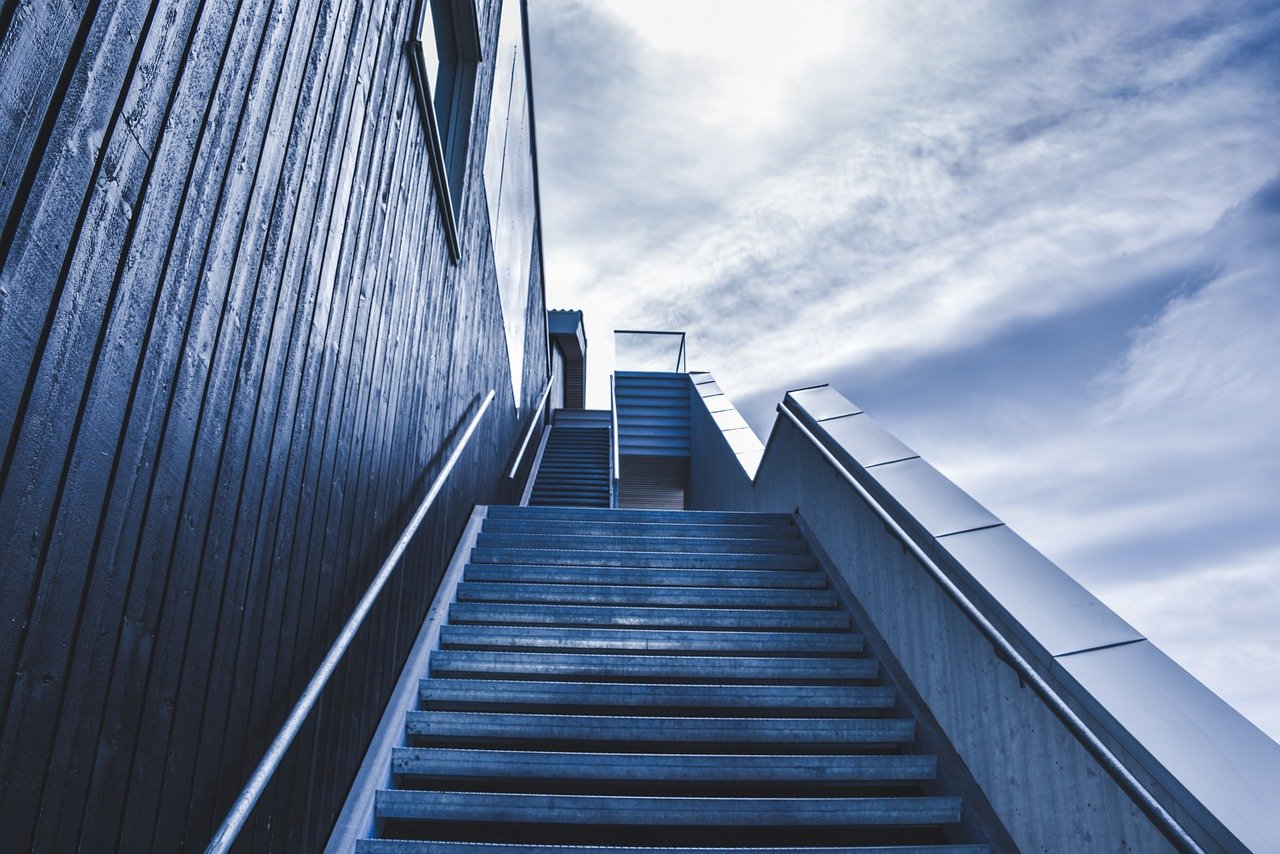 stairway, staircase, stairs